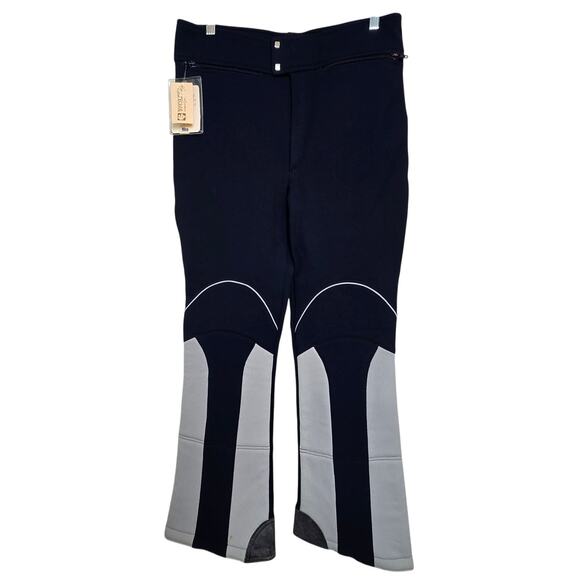 Vintage Elviana Ski Racing Winter Pants Blue Gray Stretch Made in Italy Men's 32 - Picture 1 of 10